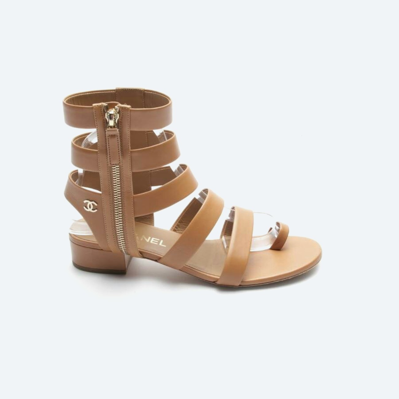 Image 1 of Heeled Sandals EUR 38.5 Light Brown in color Brown | Vite EnVogue