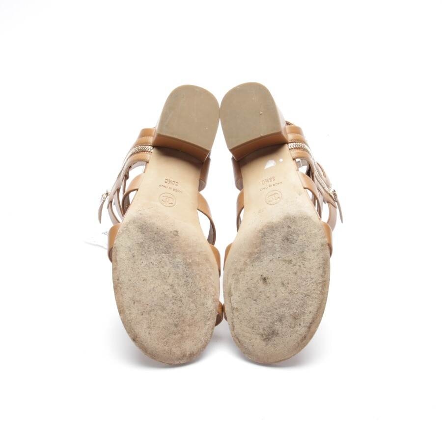 Image 4 of Heeled Sandals EUR 38.5 Light Brown in color Brown | Vite EnVogue