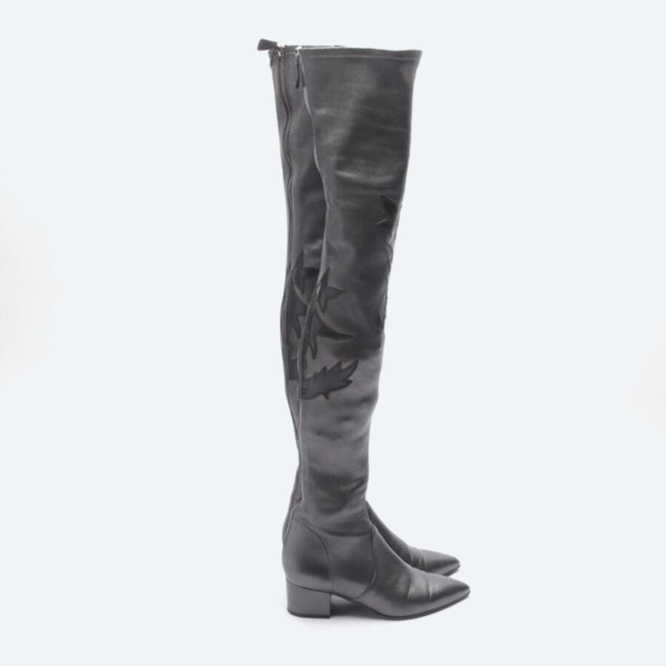 Image 1 of Overknee Boots EUR 36 Dark Gray in color Gray | Vite EnVogue
