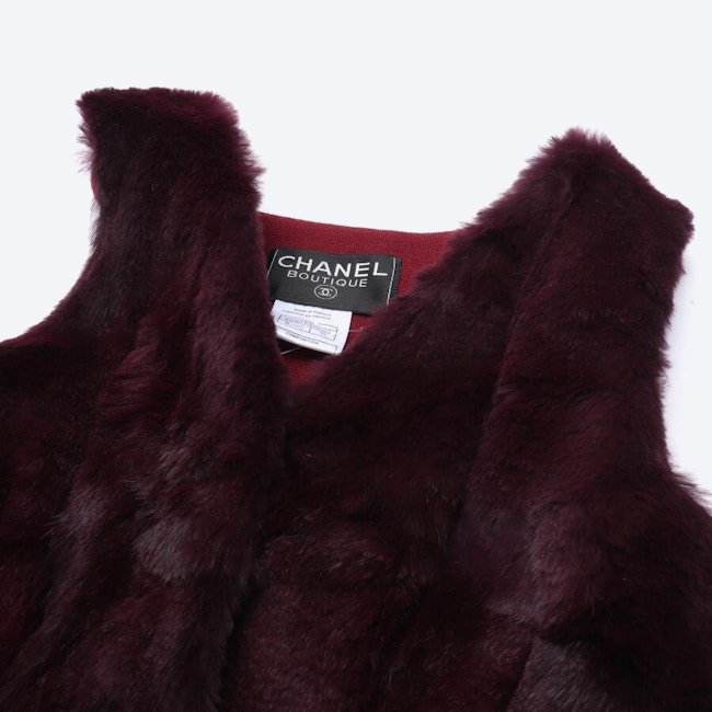 Image 3 of Fur Vest 36 Bordeaux in color Red | Vite EnVogue