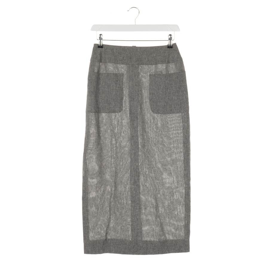 Image 1 of Linen Skirt 34 Gray in color Gray | Vite EnVogue