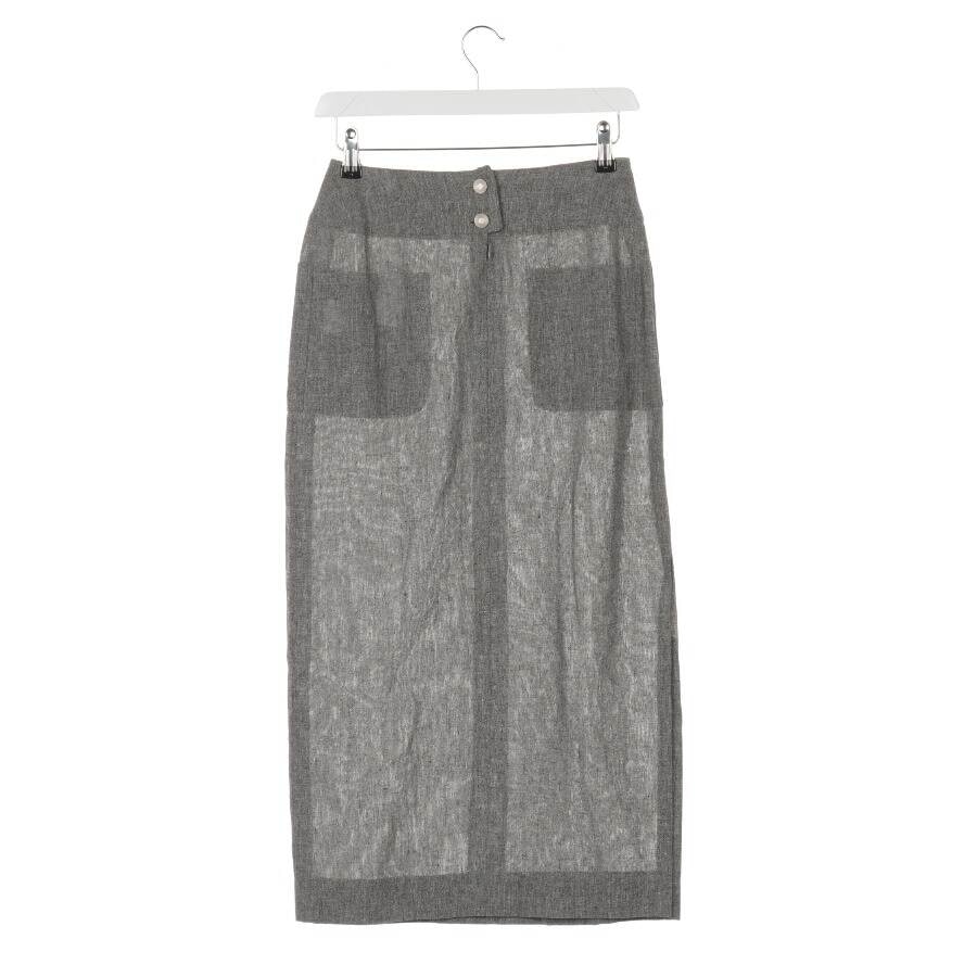 Image 2 of Linen Skirt 34 Gray in color Gray | Vite EnVogue