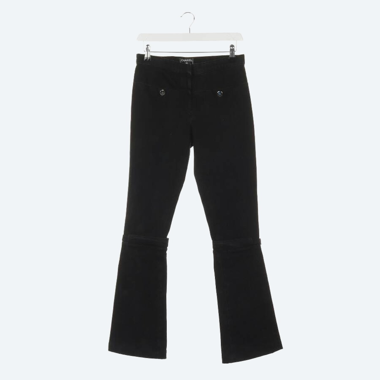 Image 1 of Jeans Flared 34 Black in color Black | Vite EnVogue