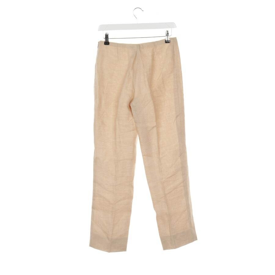 Image 2 of Linen Pants 34 Beige in color White | Vite EnVogue