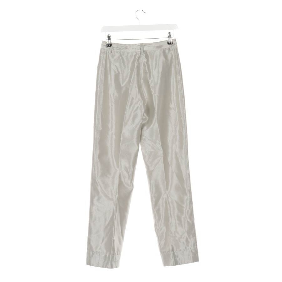 Image 2 of Trousers 34 Silver in color Metallic | Vite EnVogue