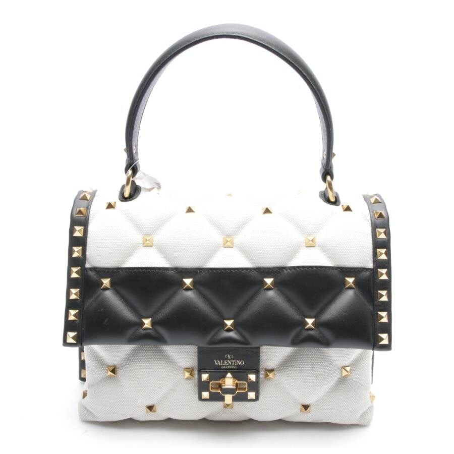 Image 1 of Rockstud Handbag Beige in color White | Vite EnVogue