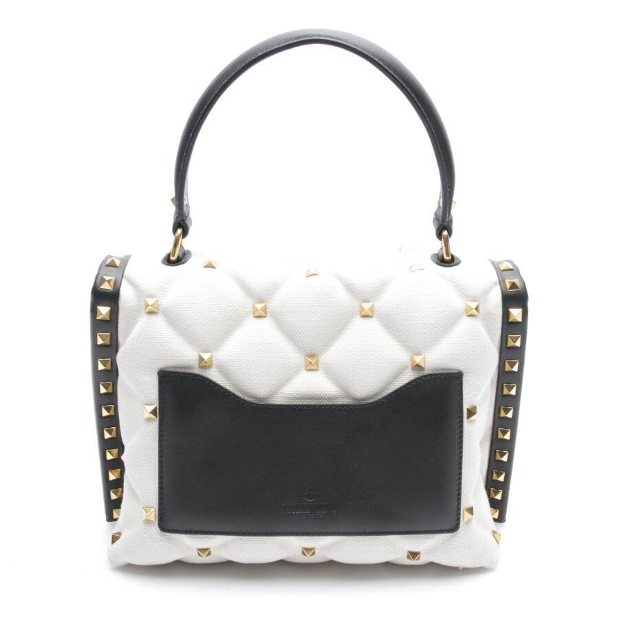 Image 2 of Rockstud Handbag Beige in color White | Vite EnVogue