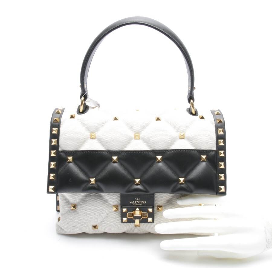 Image 4 of Rockstud Handbag Beige in color White | Vite EnVogue