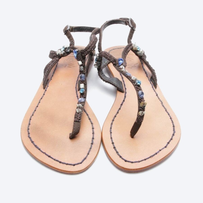 Image 2 of Sandals EUR 36 Dark Brown in color Brown | Vite EnVogue