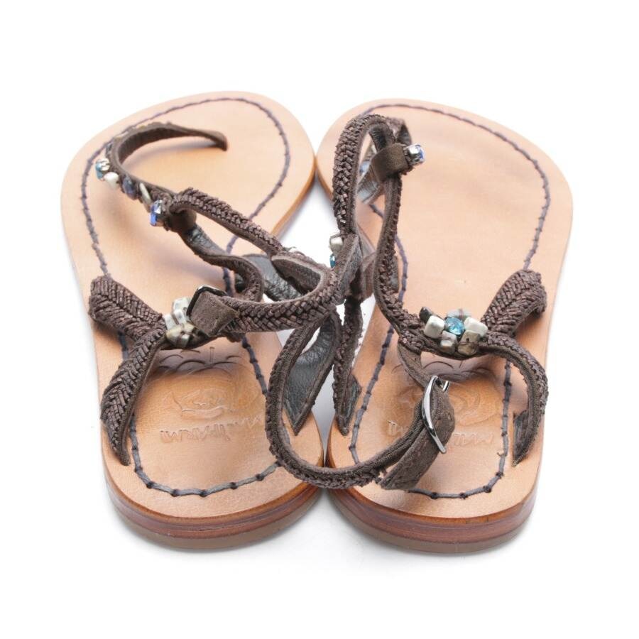 Image 3 of Sandals EUR 36 Dark Brown in color Brown | Vite EnVogue