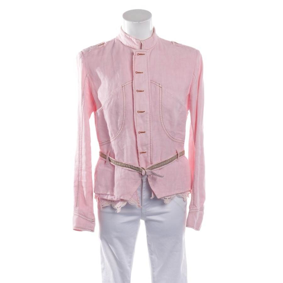Image 1 of Linen Jacket 44 Light Pink in color Pink | Vite EnVogue