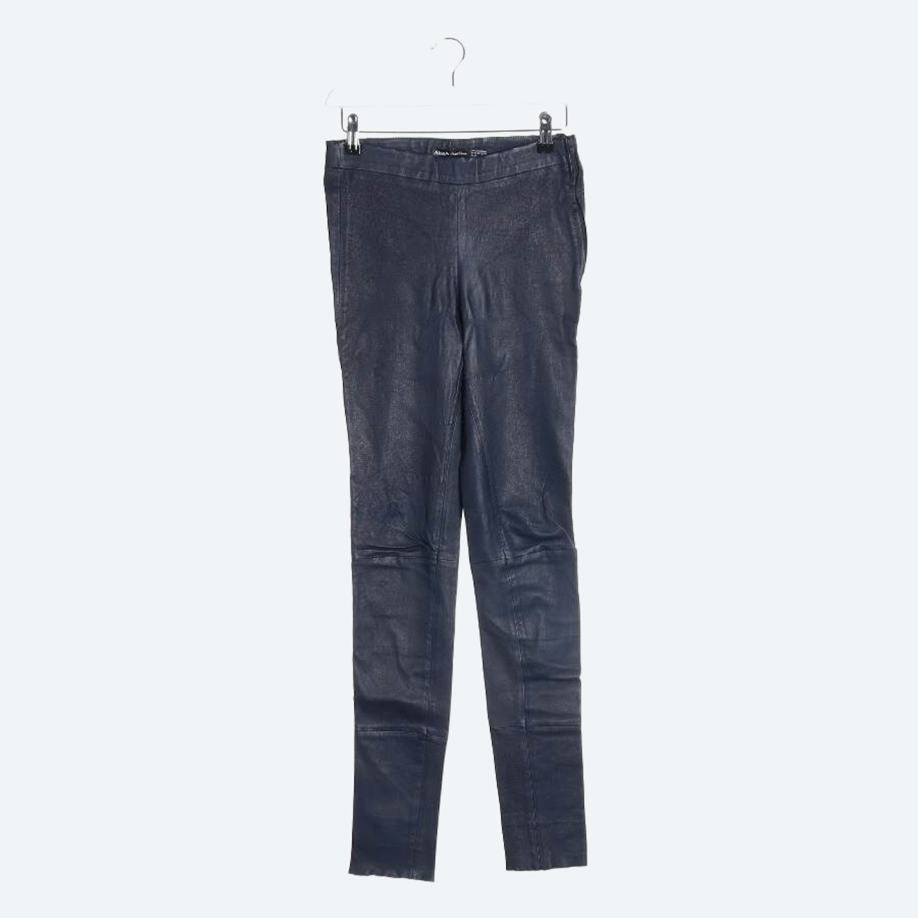 Image 1 of Leather Pants 36 Navy in color Blue | Vite EnVogue