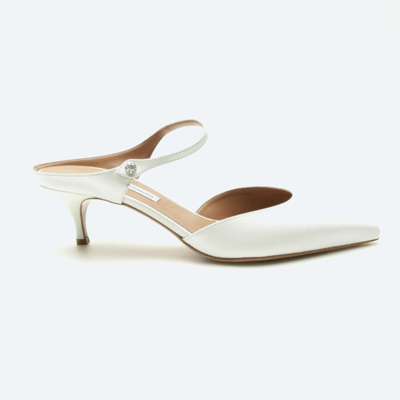 Image 1 of Heeled Mules EUR 39.5 White in color White | Vite EnVogue