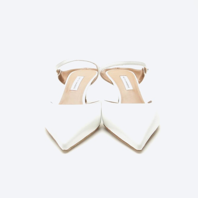 Image 2 of Heeled Mules EUR 39.5 White in color White | Vite EnVogue