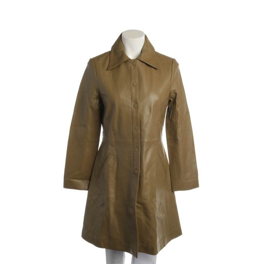Image 1 of Leather Coat 34 Light Brown in color Brown | Vite EnVogue