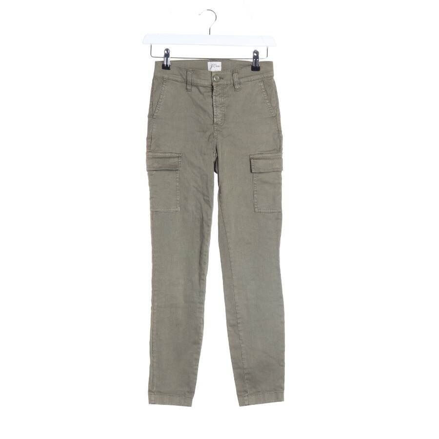 Image 1 of Trousers W23 Olive Green in color Green | Vite EnVogue