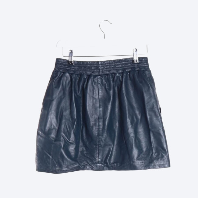 Image 2 of Leather Skirt 38 Navy in color Blue | Vite EnVogue