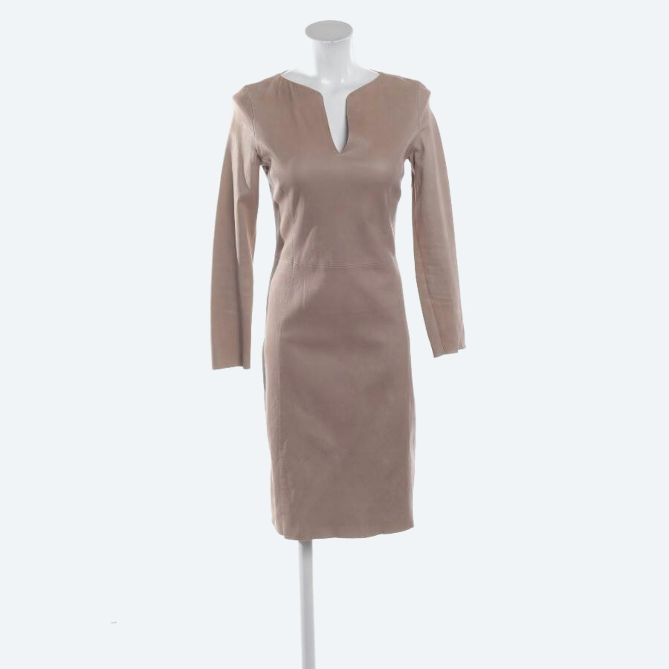 Image 1 of Leather Dress 38 Light Pink in color Pink | Vite EnVogue