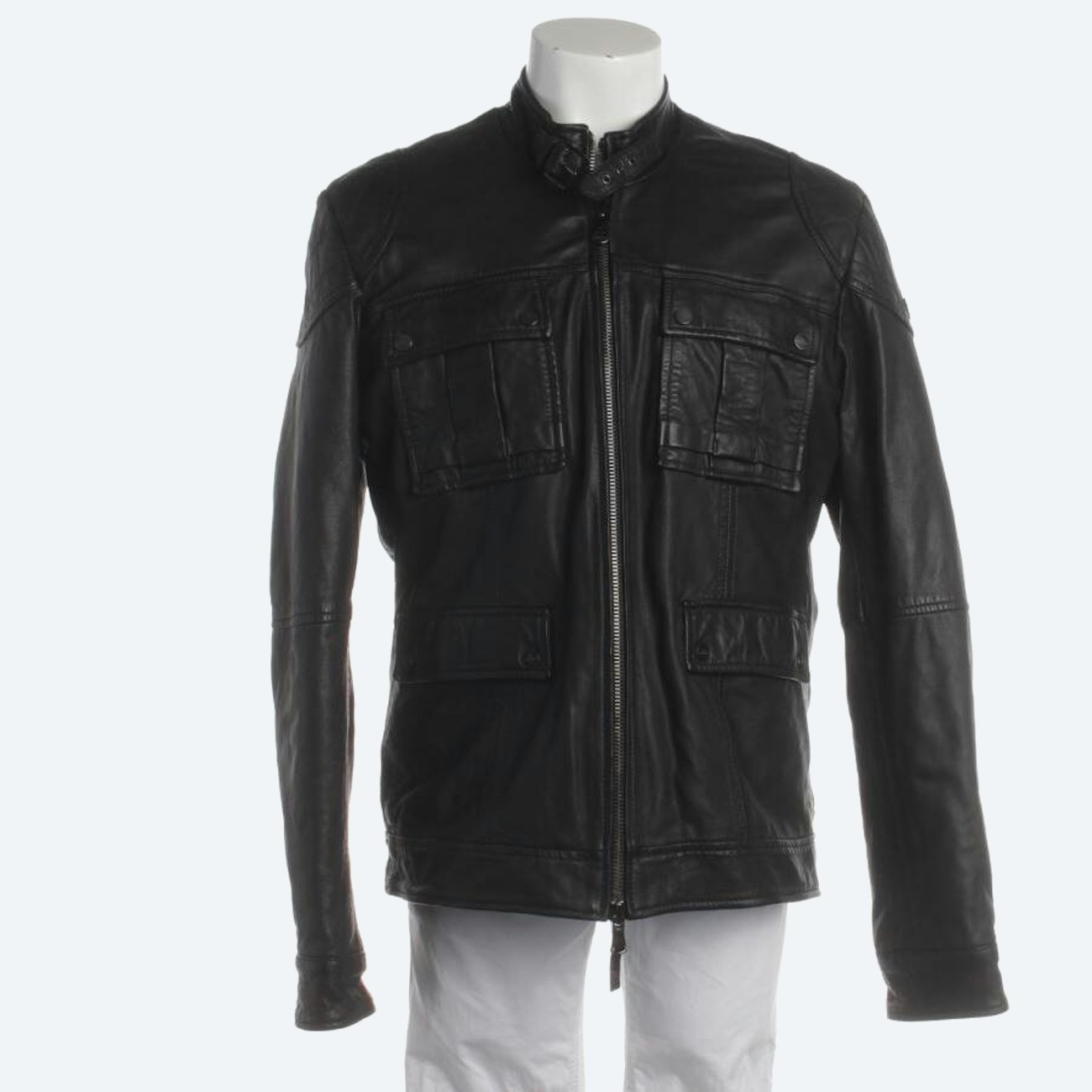 Image 1 of Leather Jacket L Black in color Black | Vite EnVogue