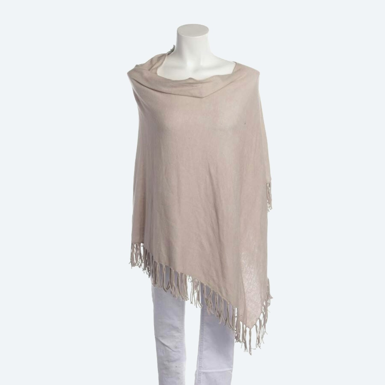 Image 1 of Poncho Beige in color White | Vite EnVogue
