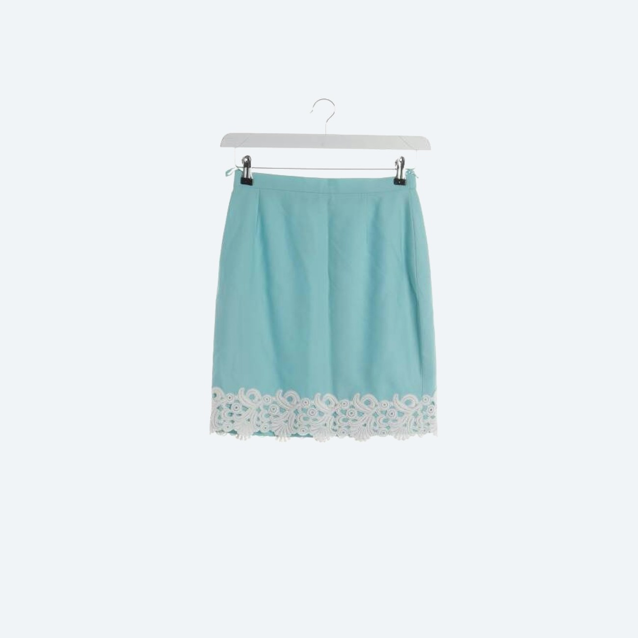 Image 1 of Wool Skirt 36 Turquoise in color Blue | Vite EnVogue
