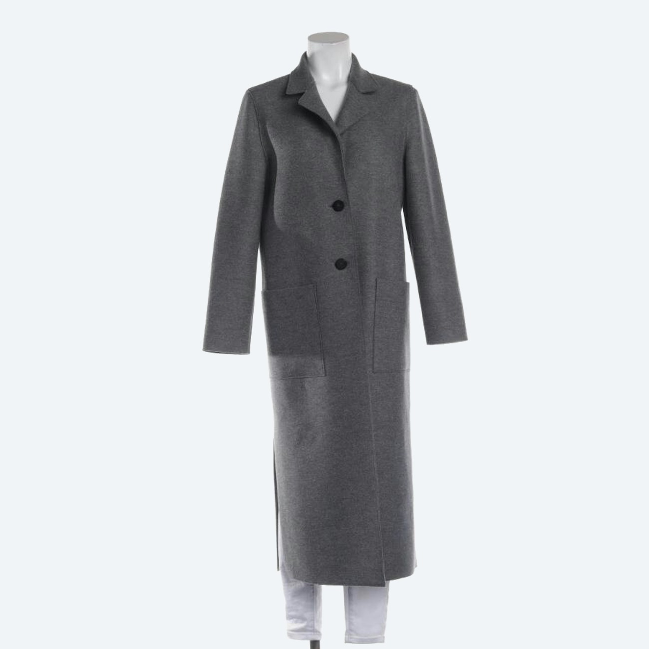 Image 1 of Wool Coat 34 Light Gray in color Gray | Vite EnVogue