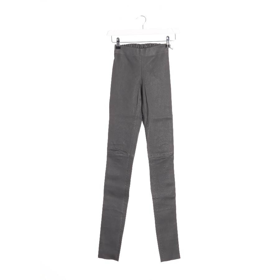Image 1 of Leather Pants 32 Gray in color Gray | Vite EnVogue