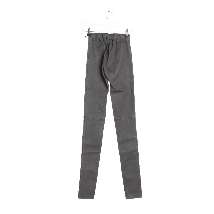 Image 2 of Leather Pants 32 Gray in color Gray | Vite EnVogue