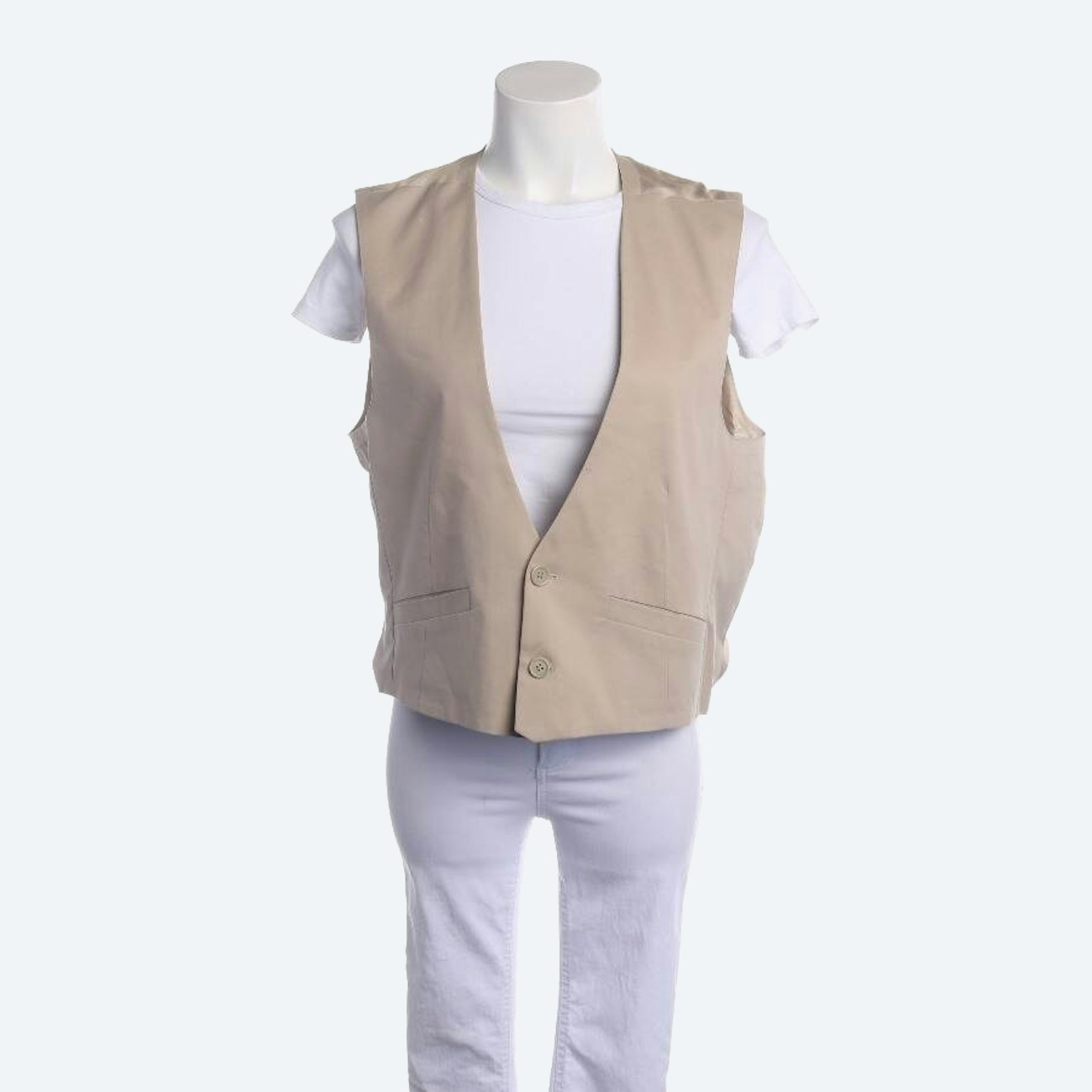 Image 1 of Vest 46 Beige in color White | Vite EnVogue
