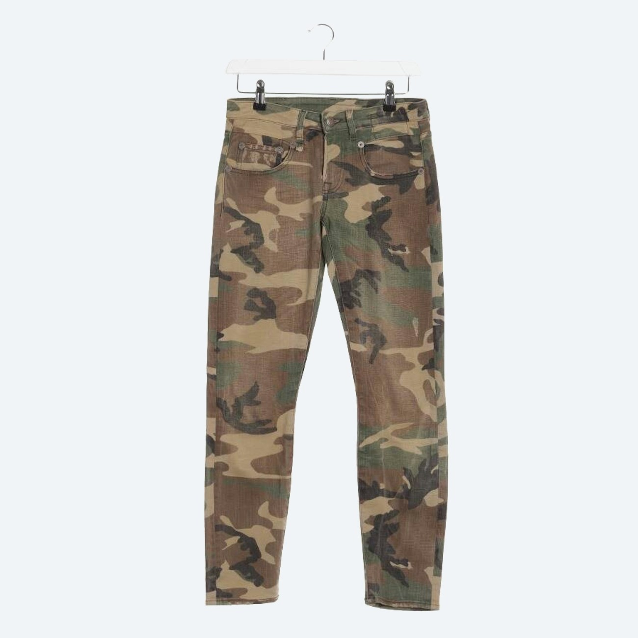 Image 1 of Jeans Slim Fit W24 Camouflage in color Green | Vite EnVogue