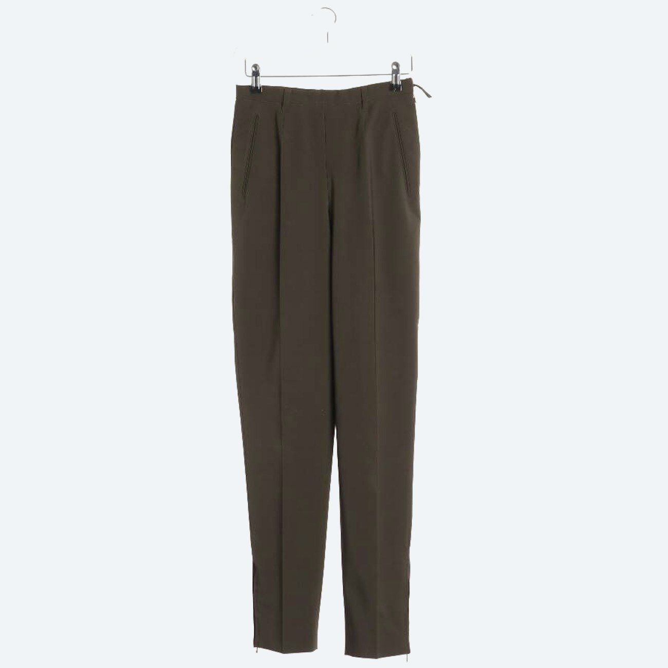 Image 1 of Trousers 30 Olive Green in color Green | Vite EnVogue