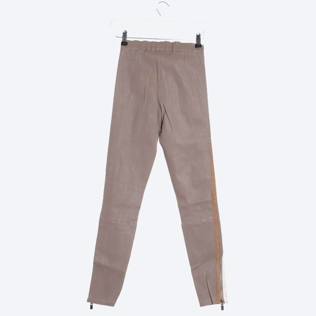 Image 2 of Leather Pants 34 Brown in color Brown | Vite EnVogue