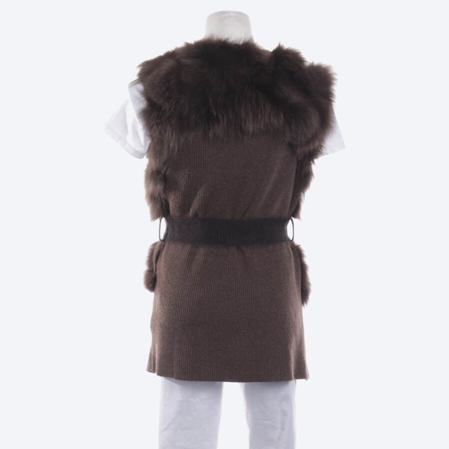 Image 2 of Fur Vest S Brown in color Brown | Vite EnVogue