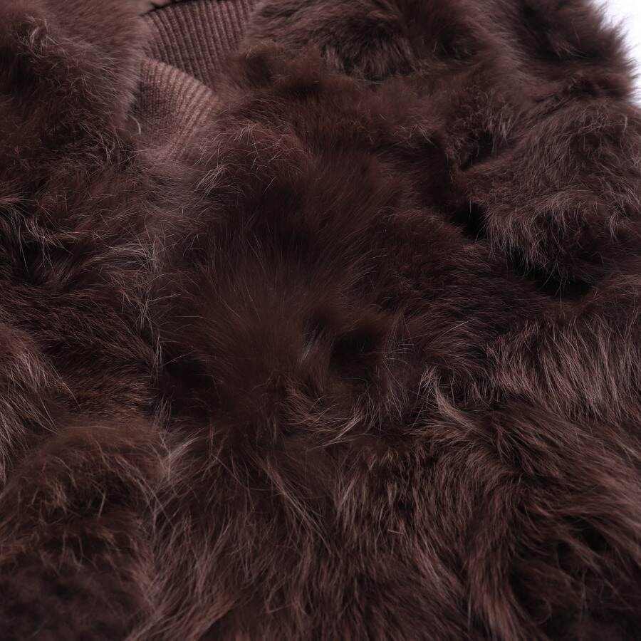 Image 3 of Fur Vest S Dark Brown in color Brown | Vite EnVogue