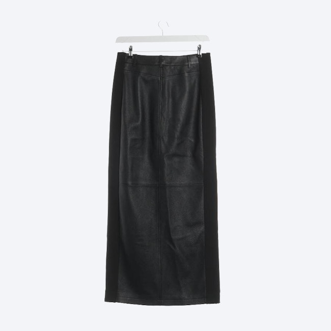 Image 2 of Leather Skirt 38 Black in color Black | Vite EnVogue