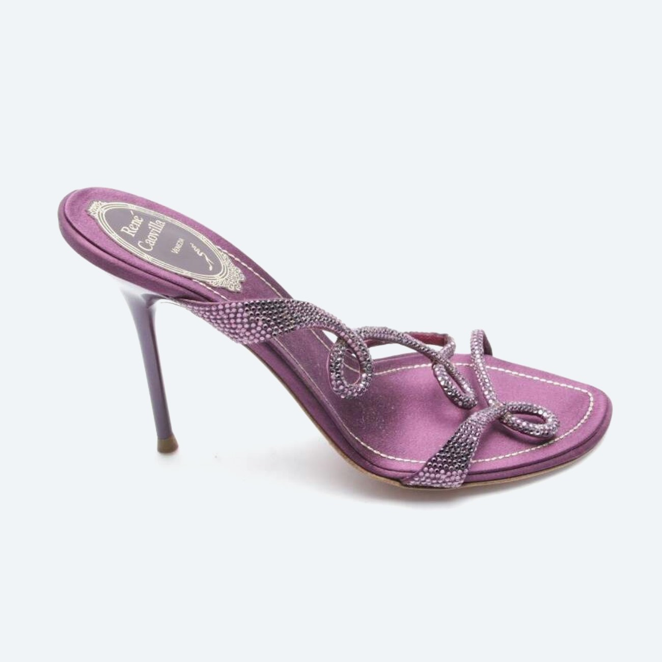 Image 1 of Heeled Sandals EUR 37.5 Purple in color Purple | Vite EnVogue