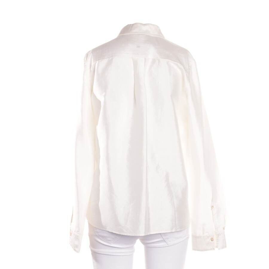 Image 2 of Silk Shirt 42 Cream in color White | Vite EnVogue