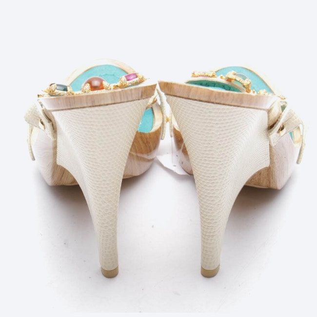 Image 3 of Heeled Sandals EUR 37.5 Beige in color White | Vite EnVogue