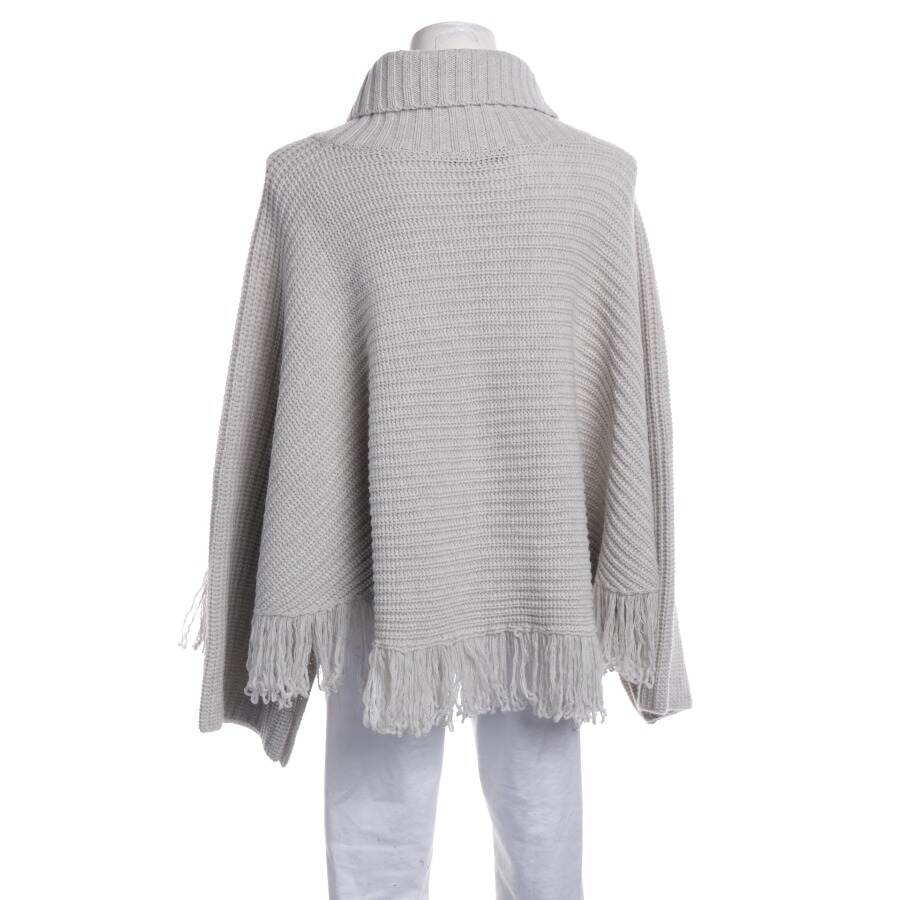 Image 2 of Wool Poncho 32 Light Gray in color Gray | Vite EnVogue