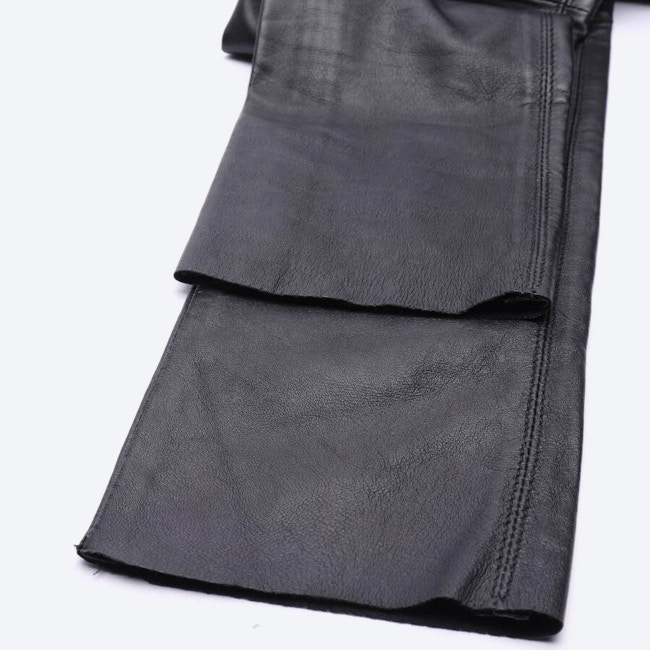 Image 3 of Leather Pants 34 Black in color Black | Vite EnVogue