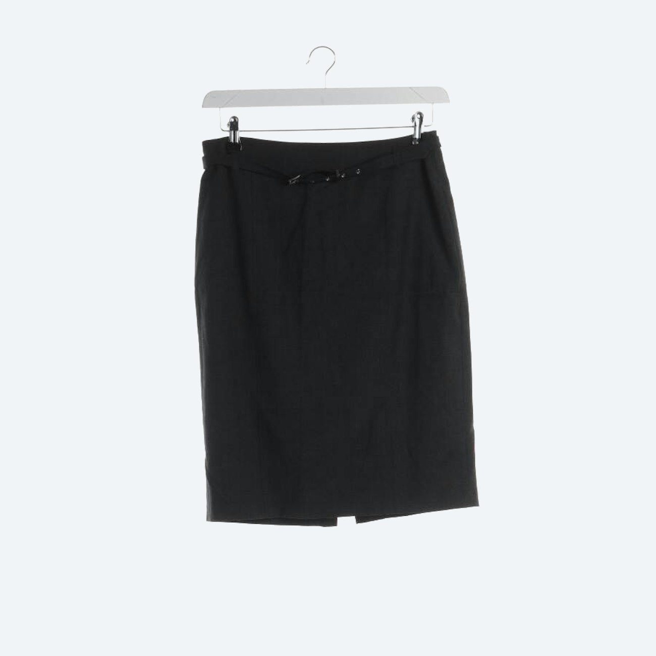 Image 1 of Wool Skirt 40 Dark Gray in color Gray | Vite EnVogue