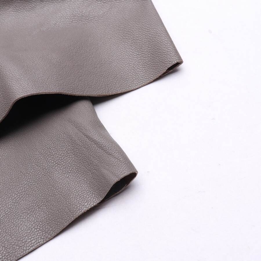 Image 3 of Leather Pants M Light Gray in color Gray | Vite EnVogue