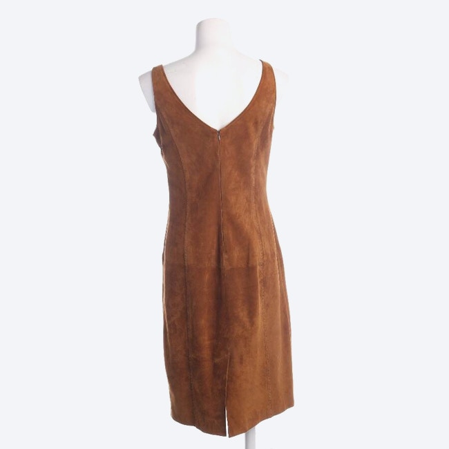 Image 2 of Leather Dress 40 Brown in color Brown | Vite EnVogue
