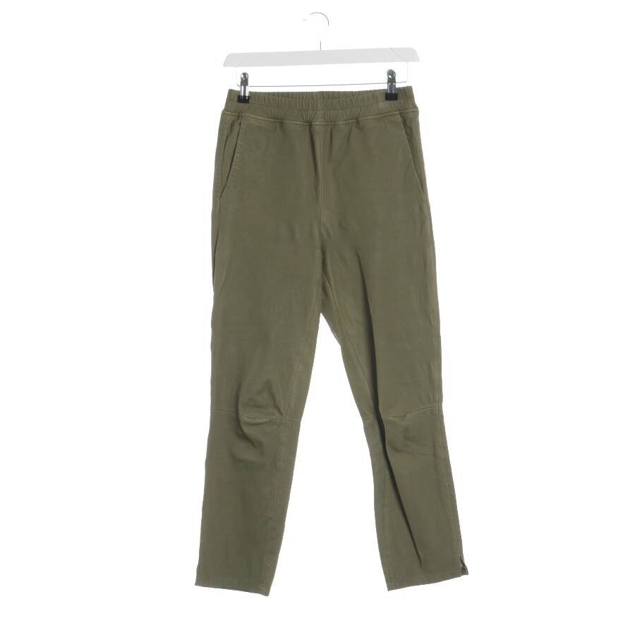 Image 1 of Leather Pants 36 Olive Green in color Green | Vite EnVogue