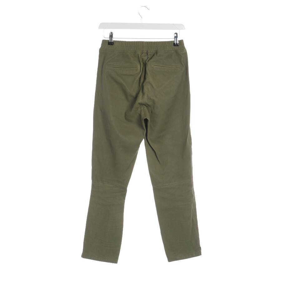 Image 2 of Leather Pants 36 Olive Green in color Green | Vite EnVogue