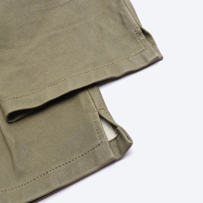 Image 3 of Leather Pants 36 Olive Green in color Green | Vite EnVogue