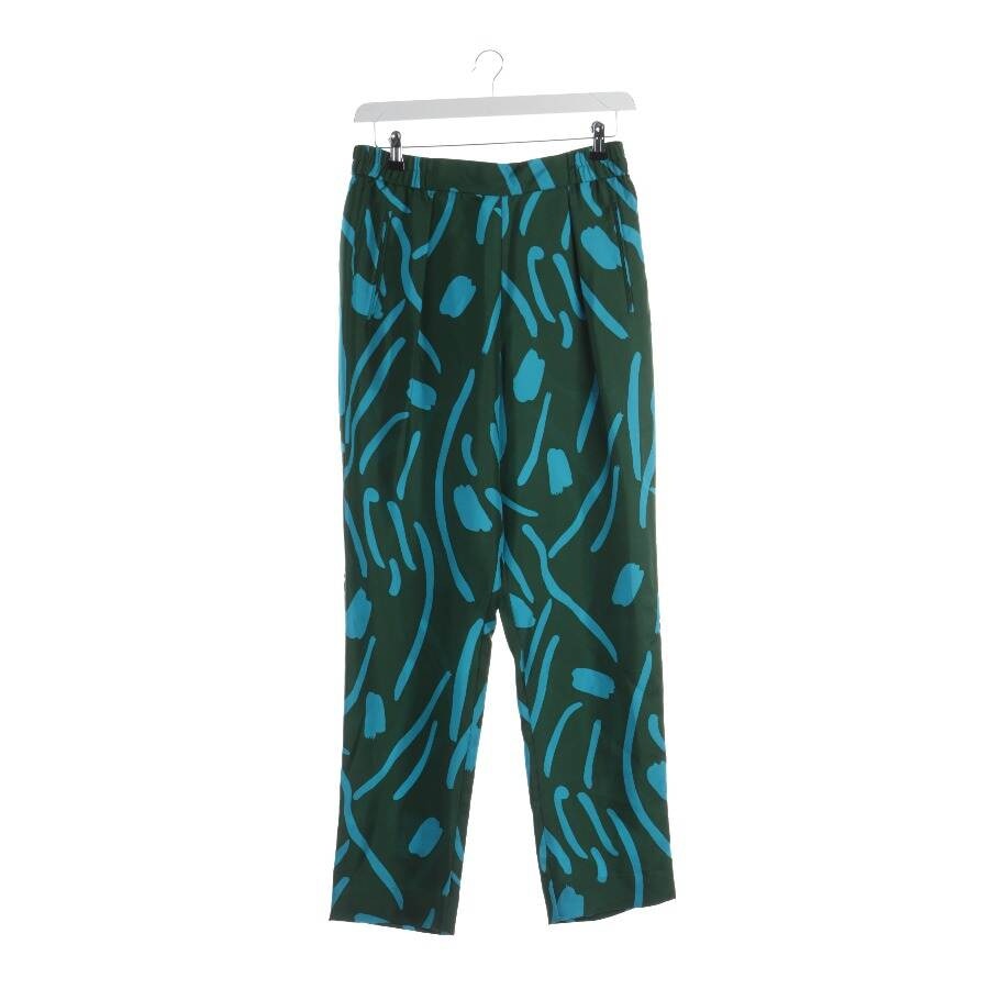 Image 1 of Silk Pants M Green in color Green | Vite EnVogue