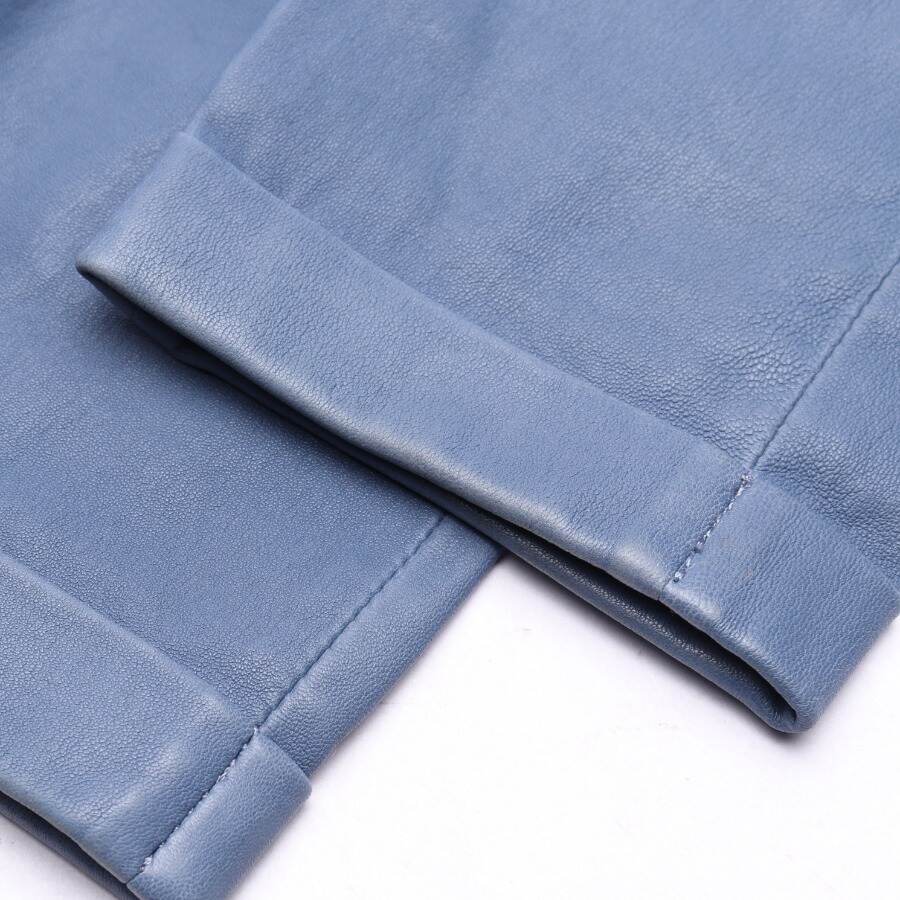 Image 3 of Leather Pants 36 Light Blue in color Blue | Vite EnVogue