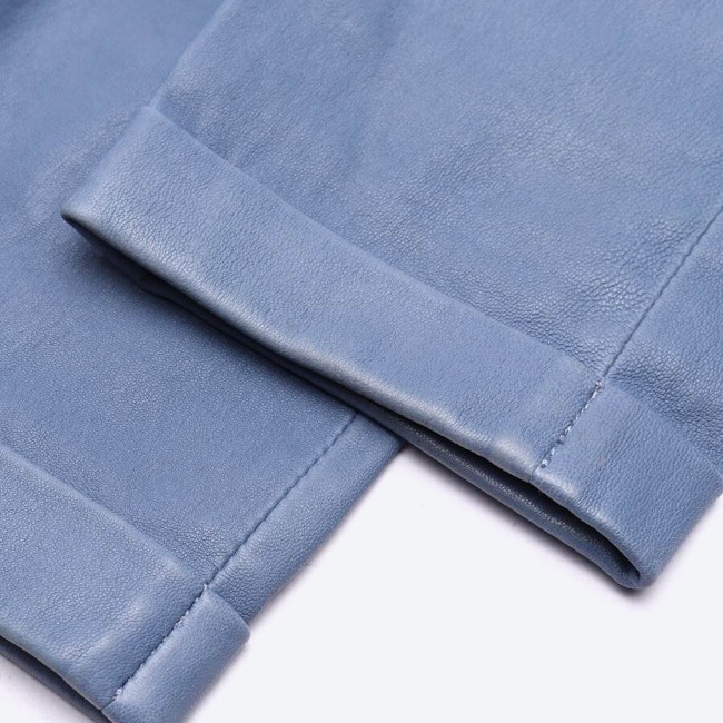 Image 3 of Leather Pants 36 Light Blue in color Blue | Vite EnVogue