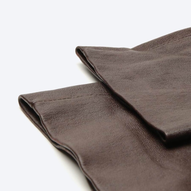 Image 3 of Leather Pants 36 Dark Brown in color Brown | Vite EnVogue
